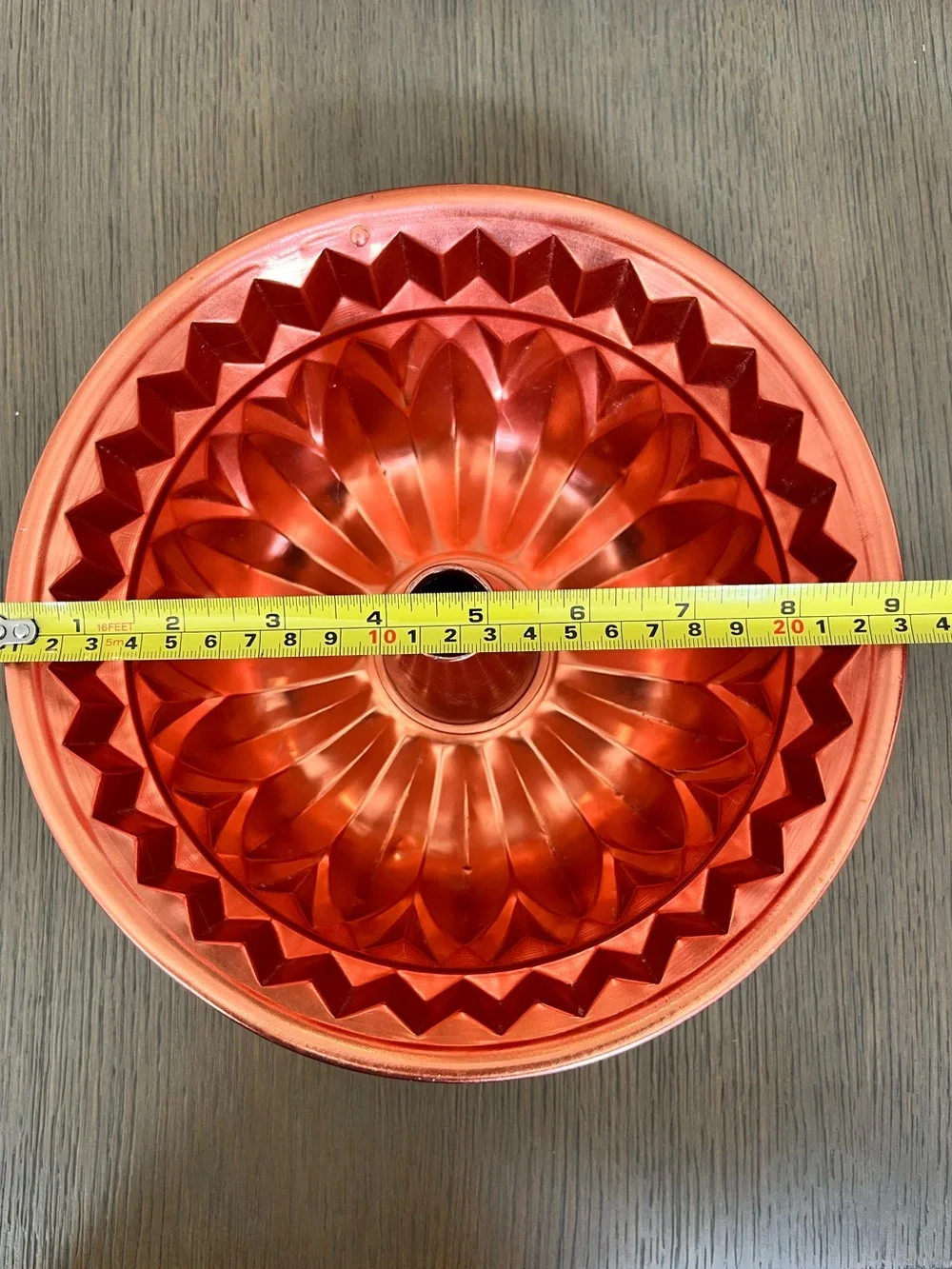 Copper Toned Bundt Cake Pan